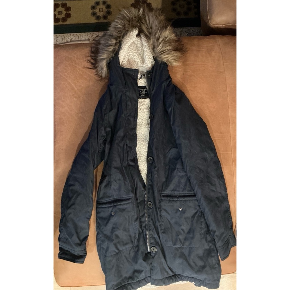 Abercrombie & Fitch Military Sherpa-Lined Parka Size S